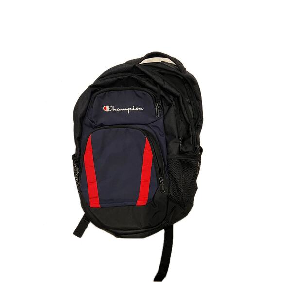 Champion Daily Black Logo Backpack - Picture 1 of 5
